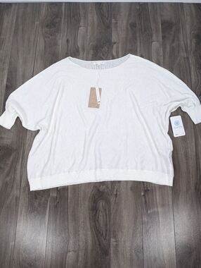DKR Company Shirt Linen Blend Off White Cream Lightweight Summer Small